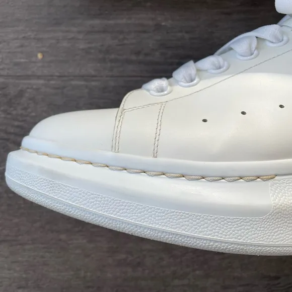 Alexander McQueen Oversized White and Green Sneakers