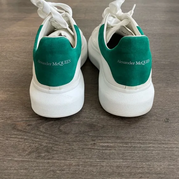 Alexander McQueen Oversized White and Green Sneakers