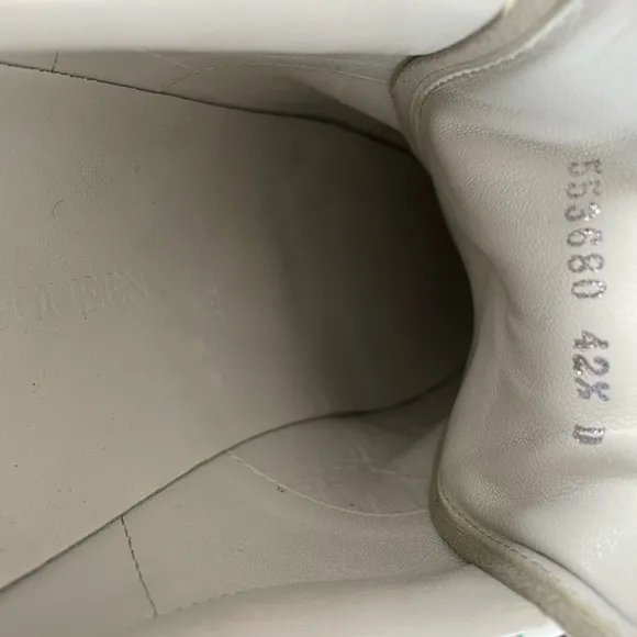 Alexander McQueen Oversized White and Green Sneakers