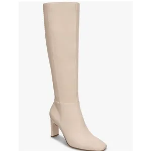 Alfani Womens Tristanne Zipper Tall Knee-High Boots | Bone Smooth | 6.5 New