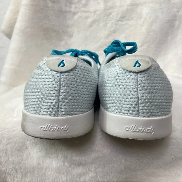 Allbirds mens baby blue turquoise Tree Skipper shoes. Size 11