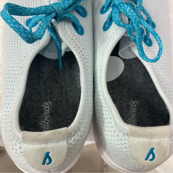 Allbirds mens baby blue turquoise Tree Skipper shoes. Size 11