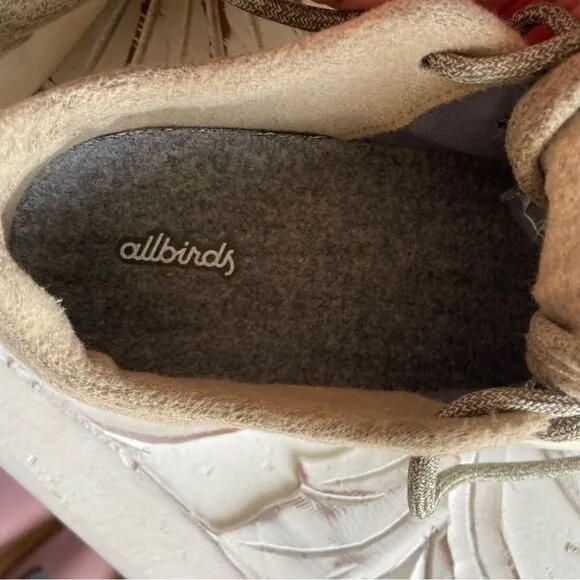 Allbirds Mens Wool Runner Tan Running Shoes Size 12