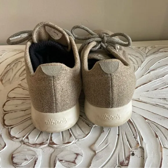 Allbirds Mens Wool Runner Tan Running Shoes Size 12