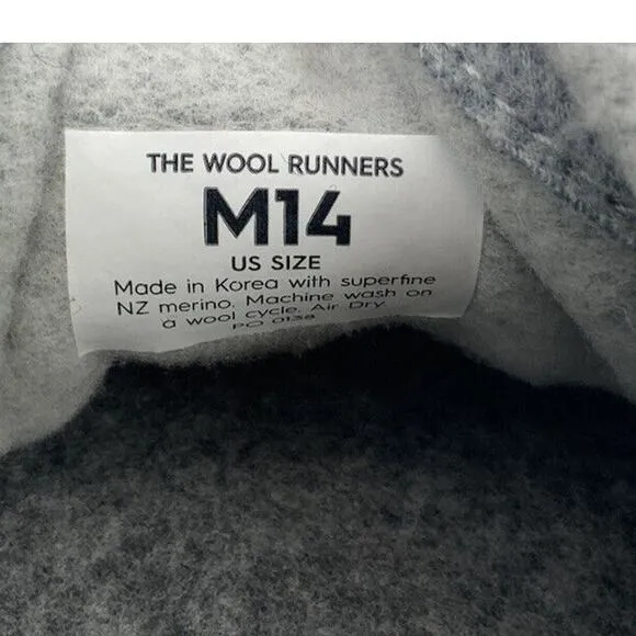 Allbirds Shoes Men's Size 14 Wool Runner Superfine NZ Merino Wool Sneakers NEW
