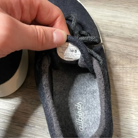 Allbirds Wool Runners Blue Sneakers Shoes Size 8