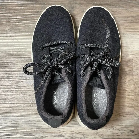 Allbirds Wool Runners Blue Sneakers Shoes Size 8