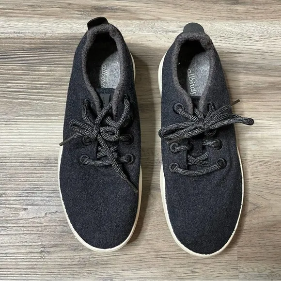 Allbirds Wool Runners Blue Sneakers Shoes Size 8