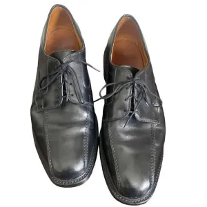Allen Edmonds Black Dress Shoes 11 D Leather Cap Toe Oxford Hillcrest Laces JN23