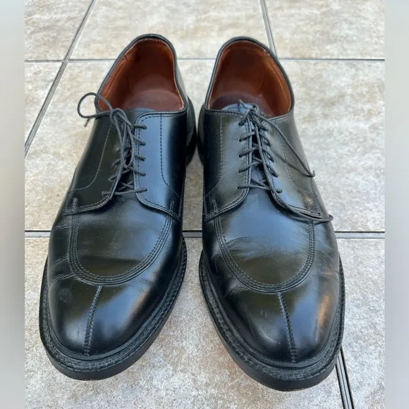 Allen Edmonds Black Leather Walton Oxfords Shoes