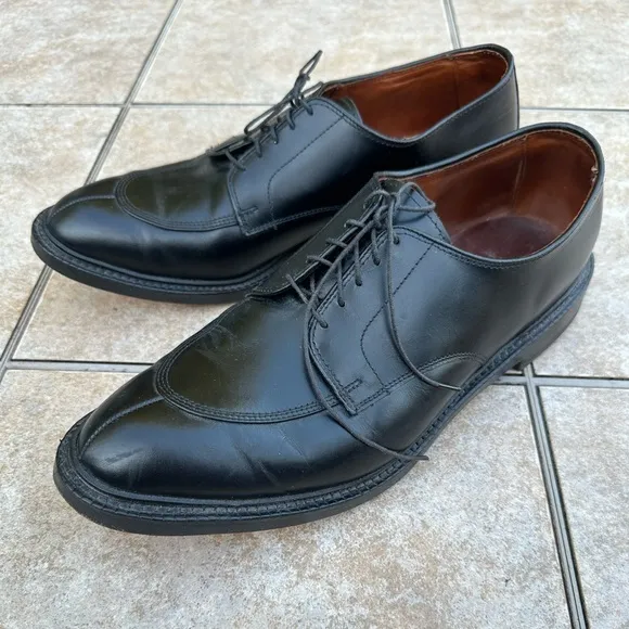 Allen Edmonds Black Leather Walton Oxfords Shoes