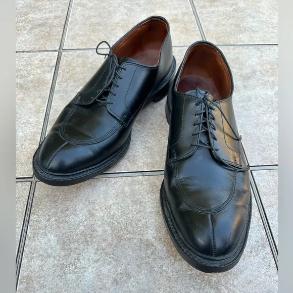 Allen Edmonds Black Leather Walton Oxfords Shoes