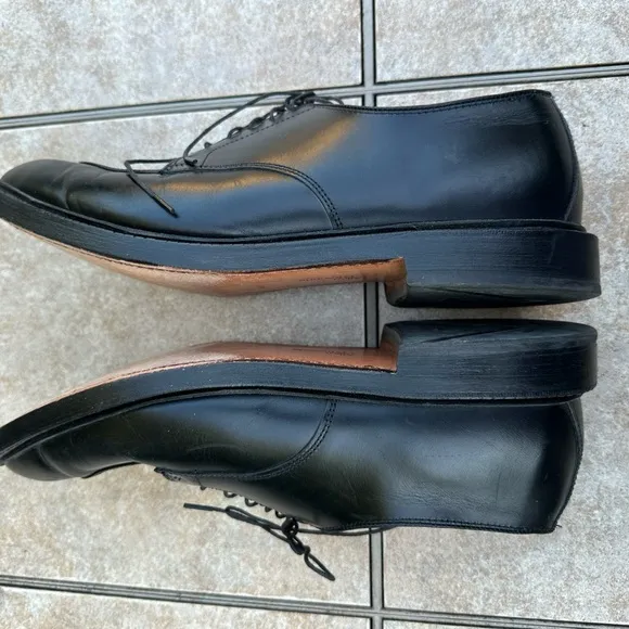 Allen Edmonds Black Leather Walton Oxfords Shoes