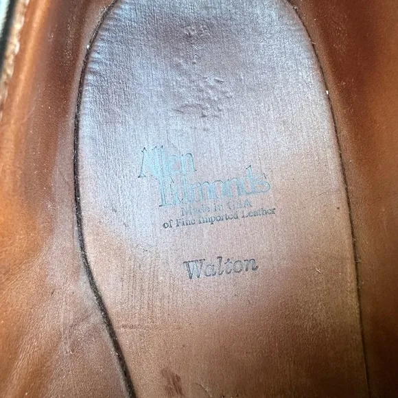 Allen Edmonds Black Leather Walton Oxfords Shoes