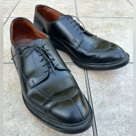 Allen Edmonds Black Leather Walton Oxfords Shoes