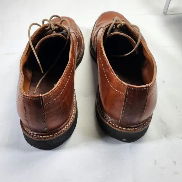 Allen Edmonds Brown Leather Mens Dress Shoes With Lace-Up Closure &amp;‎ Rubber Sole