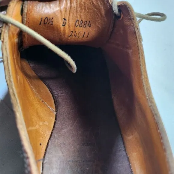 Allen Edmonds Brown Leather Mens Dress Shoes With Lace-Up Closure &amp;‎ Rubber Sole