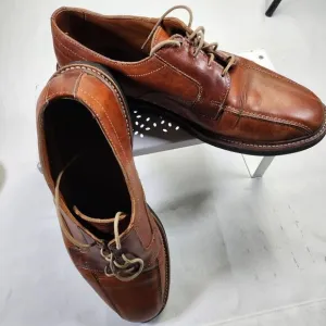 Allen Edmonds Brown Leather Mens Dress Shoes With Lace-Up Closure &amp;‎ Rubber Sole