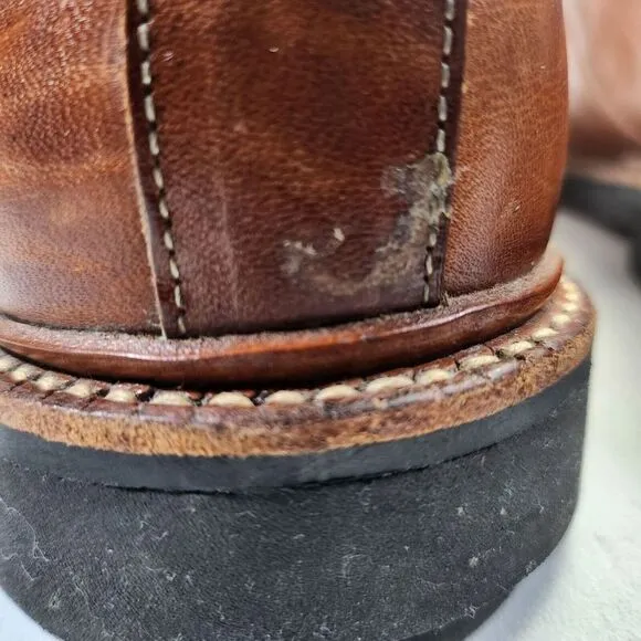 Allen Edmonds Brown Leather Mens Dress Shoes With Lace-Up Closure &amp;‎ Rubber Sole