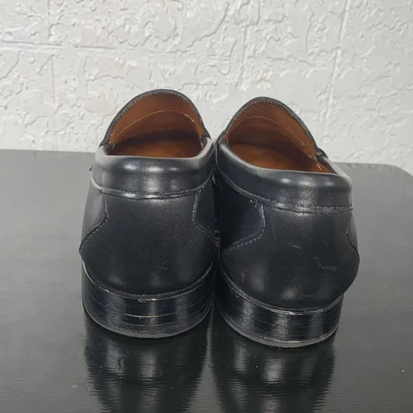 Allen Edmonds Cavanaugh Black Leather Penny Loafer Shoes 10.5 B Made in USA EUC