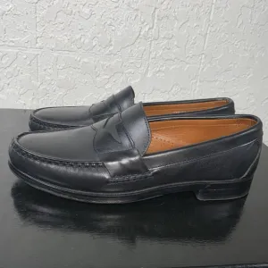 Allen Edmonds Cavanaugh Black Leather Penny Loafer Shoes 10.5 B Made in USA EUC