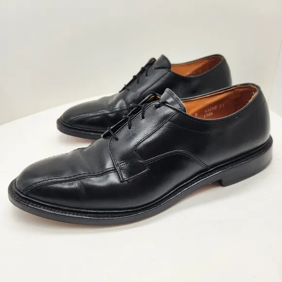 Allen Edmonds dress shoes men's 12D black leather Hillcrest oxford Made in USA
