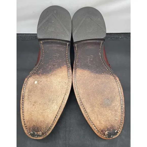 ALLEN EDMONDS Heathwood Brown Leather Horsebit Loafers Shoes Mens 9 Fast Ship