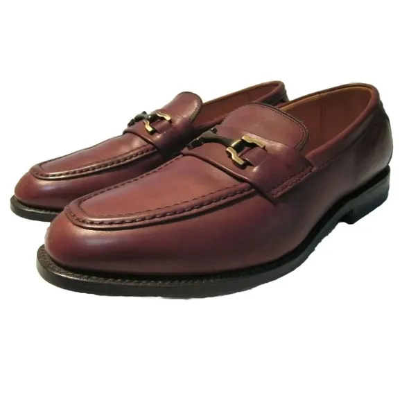ALLEN EDMONDS Heathwood Brown Leather Horsebit Loafers Shoes Mens 9 Fast Ship
