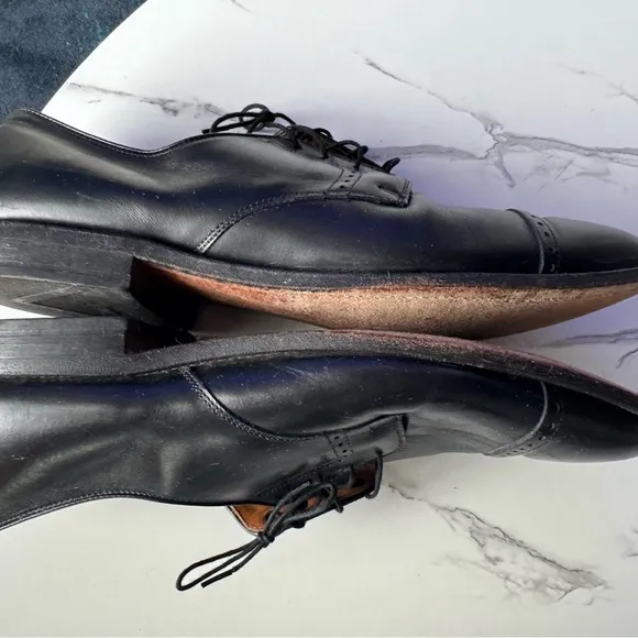 Allen Edmonds Men’s  13D Black Leather Dress Shoes