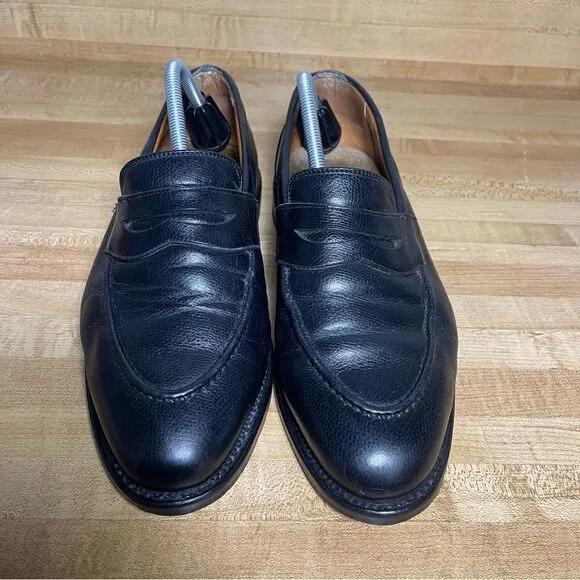 Allen Edmonds Parkland Mens Penny Loafers Shoes size 9 Model 3216 Black Leather