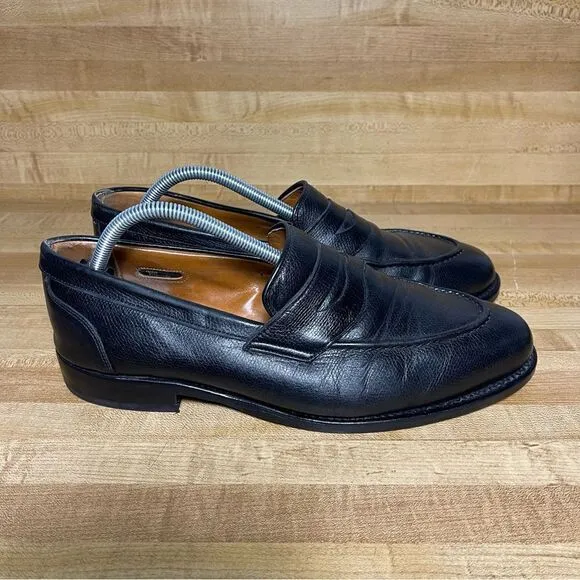Allen Edmonds Parkland Mens Penny Loafers Shoes size 9 Model 3216 Black Leather