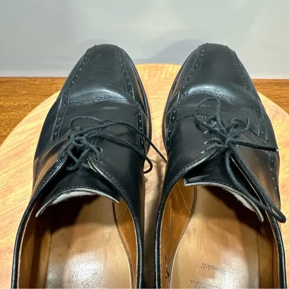 Allen Edmonds Wendell Mens Lace Up Derby Dress Shoes Black Size 11.5 D