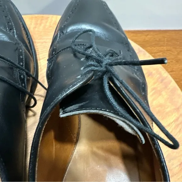 Allen Edmonds Wendell Mens Lace Up Derby Dress Shoes Black Size 11.5 D