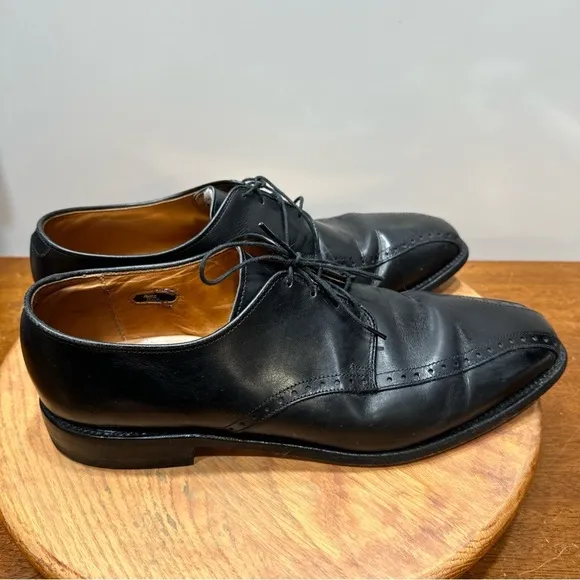 Allen Edmonds Wendell Mens Lace Up Derby Dress Shoes Black Size 11.5 D