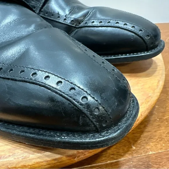 Allen Edmonds Wendell Mens Lace Up Derby Dress Shoes Black Size 11.5 D