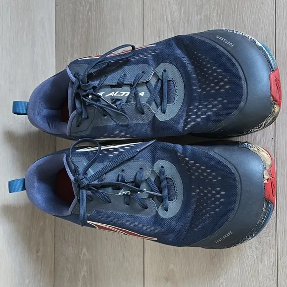 Altra Navy Paradigm 5  Running Shoes with Red Accents Sneakers Shoes Sz 13