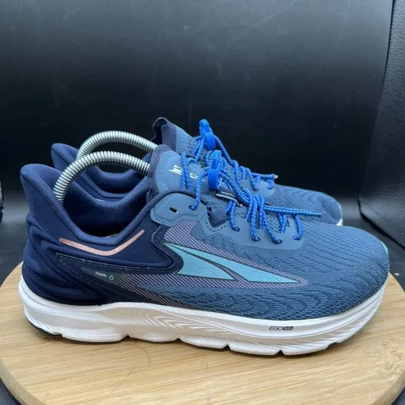 Altra Torin 6 Mens Size 8 Mineral Blue White Athletic Running Shoes Sneakers
