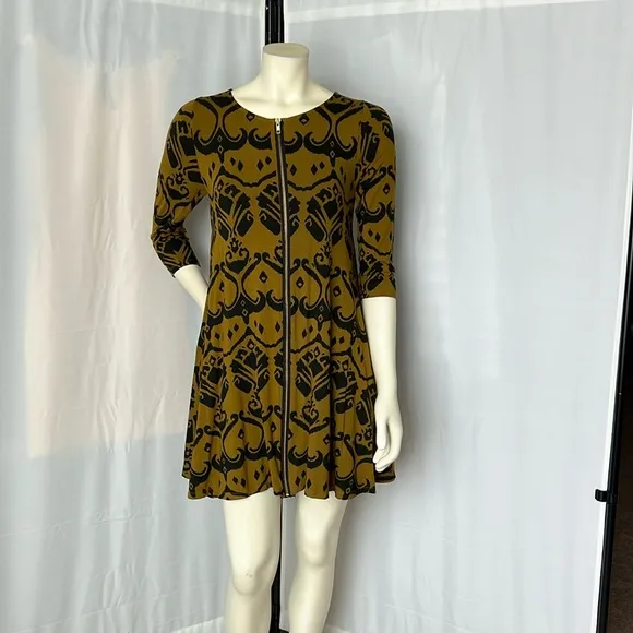 ANTHROPOLOGIE BEL KAZAN Full Zip A Line Dress