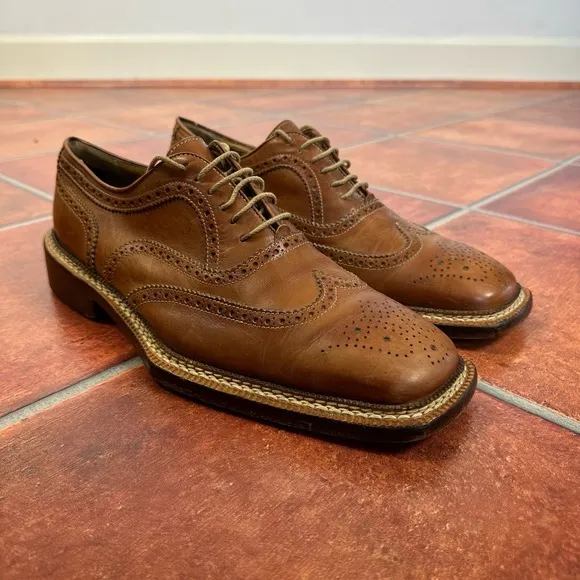 Antonio Maurizi Limited Edition Hand-Tooled Leather Wingtips