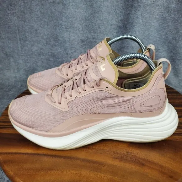 APL Streamline Shoes Women's 9 Pink Lace Up Low Top Running Athletic Sneakers