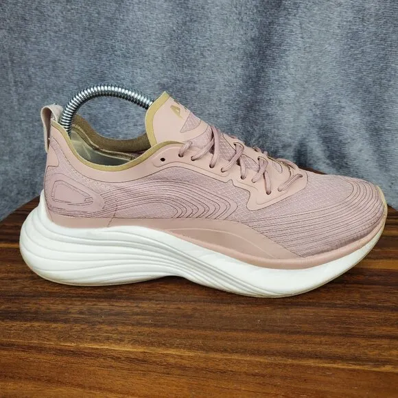 APL Streamline Shoes Women's 9 Pink Lace Up Low Top Running Athletic Sneakers
