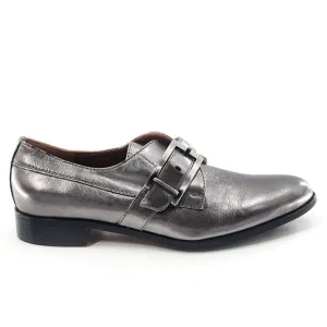 AQUATALIA NWOB Silver Leather Derby Loafers Oxford Shoes