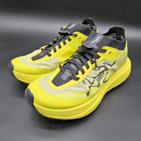Arc'teryx Sylan Womens 5.5 Shoes Running Athletic Lace Up Sneakers Yellow Vibram