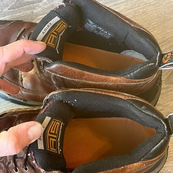 Ariat Terrain Eco Boots Cordovan Leather Men 9.5 UK 8.5 EU 42.5 Hiking   Riding!