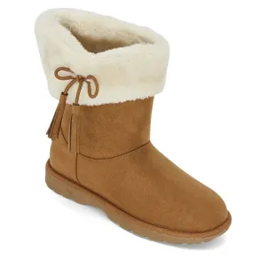 Arizona Anna Flat Heel Winter Boots, Color Cognac, Size 2 Girl's