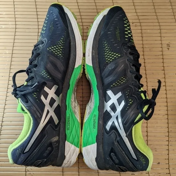 Asics Gel-Kayano 23 black FlyteFoam Mens Cushion Running Shoes Road Runner Size