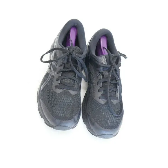Asics Gel Kayano 26 Triple Black Men Running Shoes Sneaker Size 9.5 E WIde