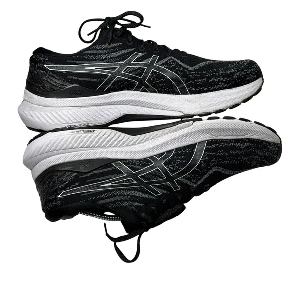 ASICS Gel Kayano 29 Mens Running Shoes Black Silver SZ 10.5 Extra Wide 1011B471