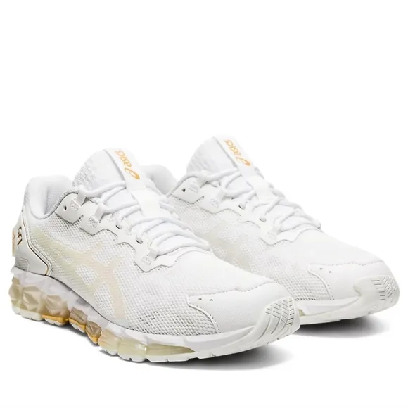 ASICS GEL-QUANTUM 360 6 - RUNNING SHOES - WOMEN'S - WHITE/PURE GOLD