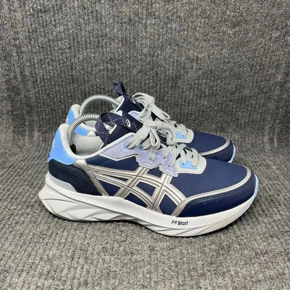 ASICS HS1-S Tarther Blast Midnight Navy Silver Athletic Running Shoes Men’s 8